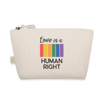 LGBT Pride Month - Love is a Human Right - Organic Pouch - nature - Front
