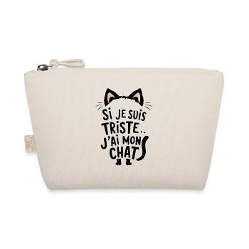 si je suis triste... j'ai mon chat - Trousse biologique - nature - Devant