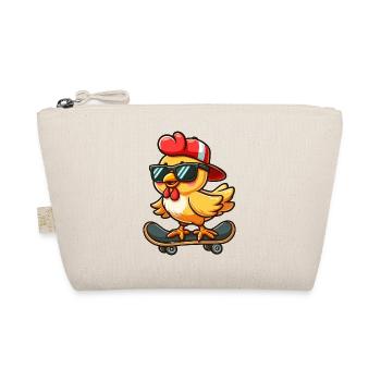 poulet poule coq planche à roulettes bande dessinée dessin animé - Trousse biologique - nature - Devant
