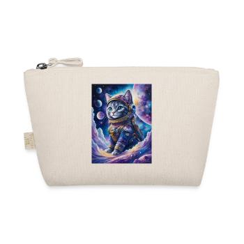 Astronaut Cat - Organic Pouch - nature - Front
