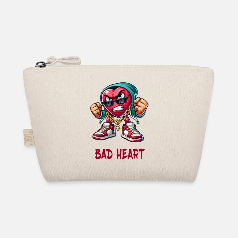Evil heart design Organic Pouch