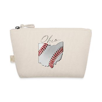 Ohio (USA) | echter Baseball | Landkarte Script - Bio-Täschchen - Natur - Vorne
