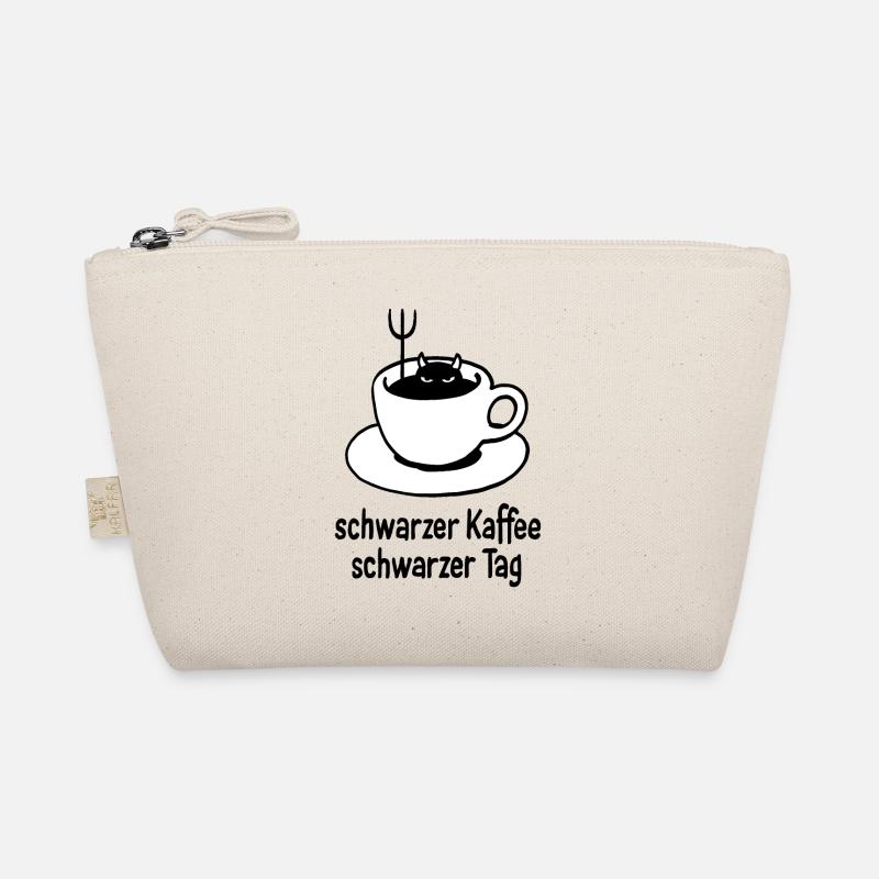 schwarzer Kaffee – schwarzer Tag - Bio-Täschchen - Natur