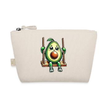 Cute Avocado Swing Playground Cartoon - Organic Pouch - nature - Front