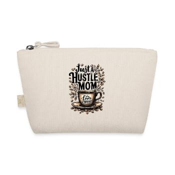 Just A Hustle Mom Who Loves Coffee - Organic Pouch - nature - Front