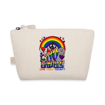 No Labels Design LGBT Regenbogen & Gleichberechtigung - Bio-Täschchen - Natur - Vorne
