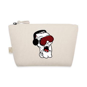 DJ Zombie Monster Horror Halloween Party Music - Organic Pouch - nature - Front