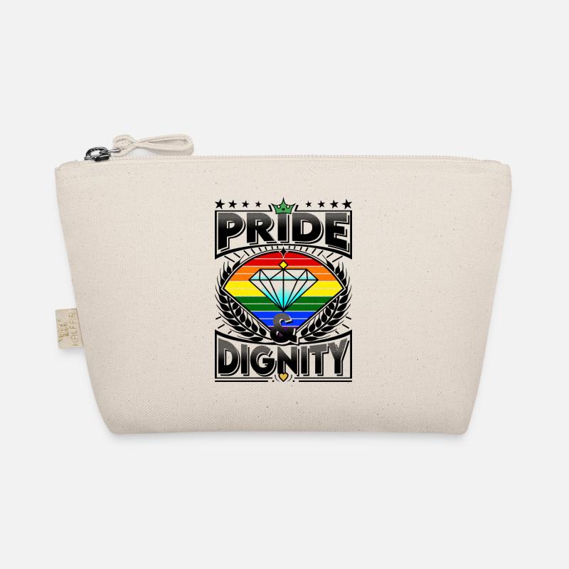 Pride & Dignity LGBT Diamond & Laurel Doodle Organic Pouch
