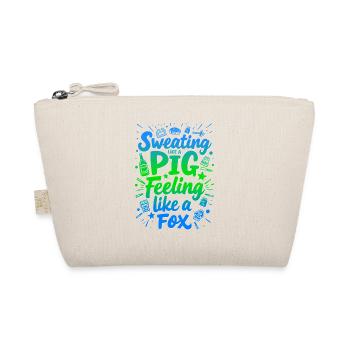 SWEATING LIKE A PIG, FEELING LIKE A FOX - Organic Pouch - nature - Front