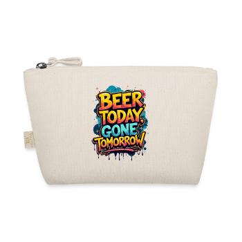 BIER HEUTE, MORGEN WEG - Bio-Täschchen - Natur - Vorne