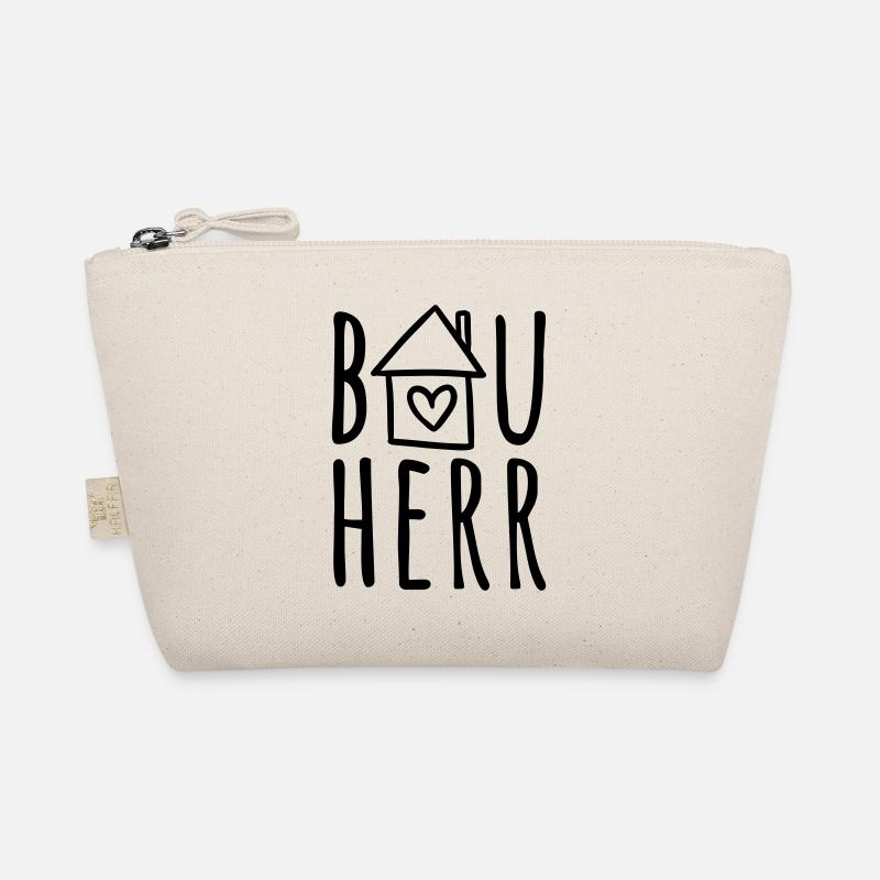 Bauherr (Farbwechsel / Farbe änderbar) Bio-Täschchen