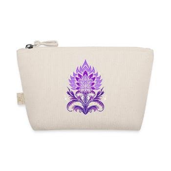 Thistle Mandala with Pentagram and Stars - Organic Pouch - nature - Front