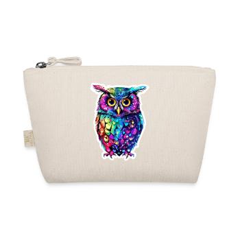 Niedliche Eule Kawaii Maskottchen - Bio-Täschchen - Natur - Vorne