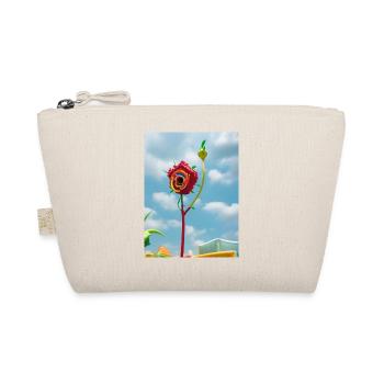 Rose 3D vibrante dans le - Trousse biologique - nature - Devant