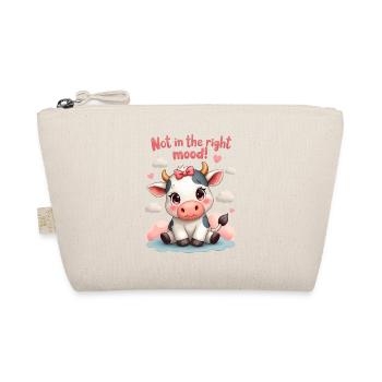 Cute sad Cow is not in the right mood - Organic Pouch - nature - Front