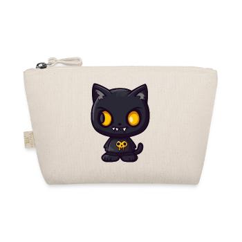 Cat Halloween Funny Comic - Organic Pouch - nature - Front