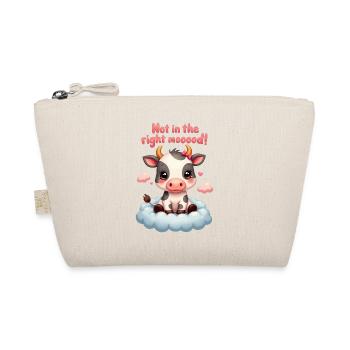 Cute sad Cow is not in the right mood - Organic Pouch - nature - Front
