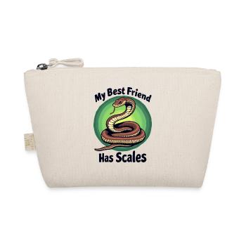 My best friend has scales Snake Lover - Organic Pouch - nature - Front