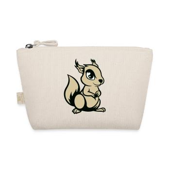 Squirrel Comic Animal - Organic Pouch - nature - Front