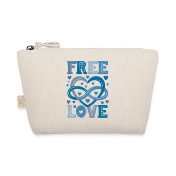 Symbole du polyamour - Turquoise - Trousse biologique - nature - Devant