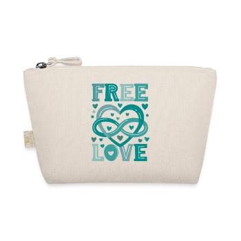Polyamory Symbol - Green - Organic Pouch - nature - Front