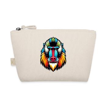 Mandrill monkey - Organic Pouch - nature - Front