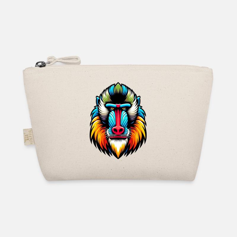 Mandrill monkey Organic Pouch