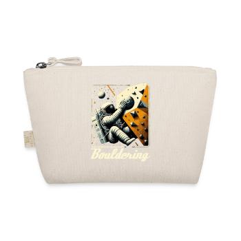 Bouldern Astronaut Raumfahrer Geschenk - Bio-Täschchen - Natur - Vorne