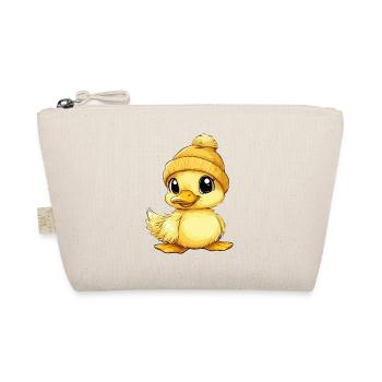 Ente Süß Niedlich Baby Kinder Tier Entchen Cartoon - Bio-Täschchen - Natur - Vorne