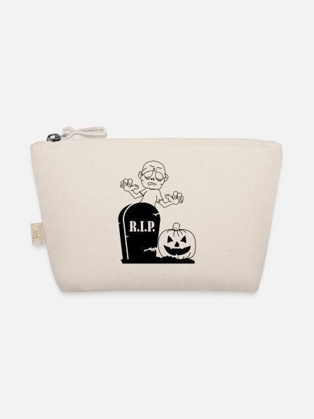 Rip Pumpkin Zombie - Organic Pouch - nature - Front