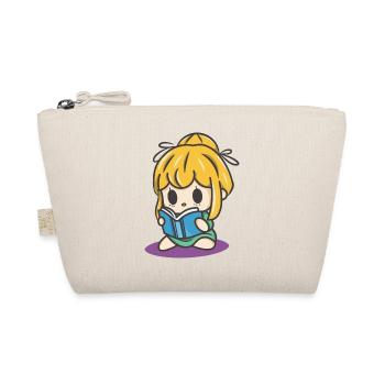 Girl reading - Organic Pouch - nature - Front