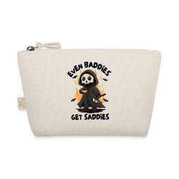 Flaming Grim Reaper with Coffee - Organic Pouch - nature - Front