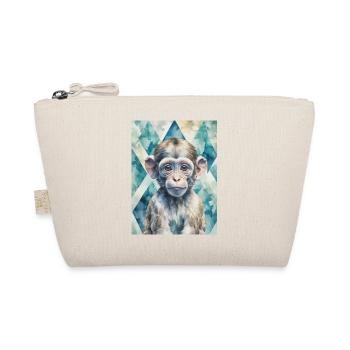 Curious Baby Monkey - Organic Pouch - nature - Front