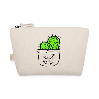2 Brusttasche Kaktus Pflanzen Stachelige Kakteen - Bio-Täschchen - Natur - Vorne