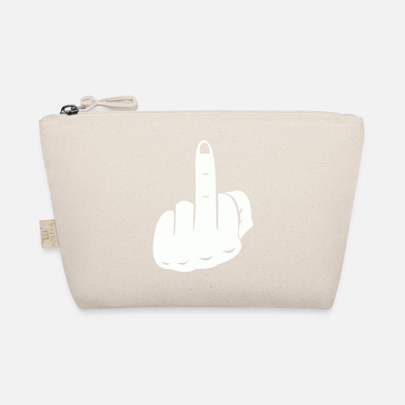 Middle Finger Hand Organic Pouch