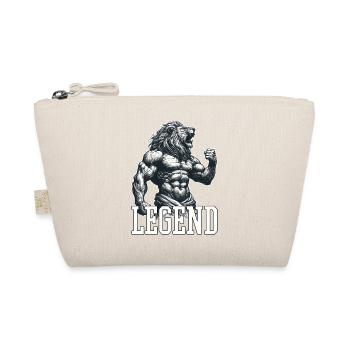Legend Lion Motivational Fighter Gift - Organic Pouch - nature - Front