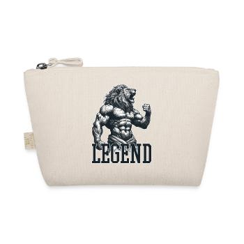 Legend Lion Motivational Fighter Gift - Organic Pouch - nature - Front