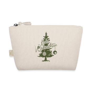merry christmas fir spruce forest symbol logo - Organic Pouch - nature - Front