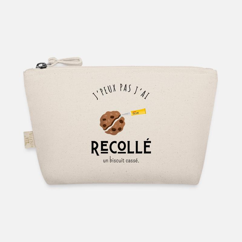 I can't I glued back a broken biscuit - humor Organic Pouch