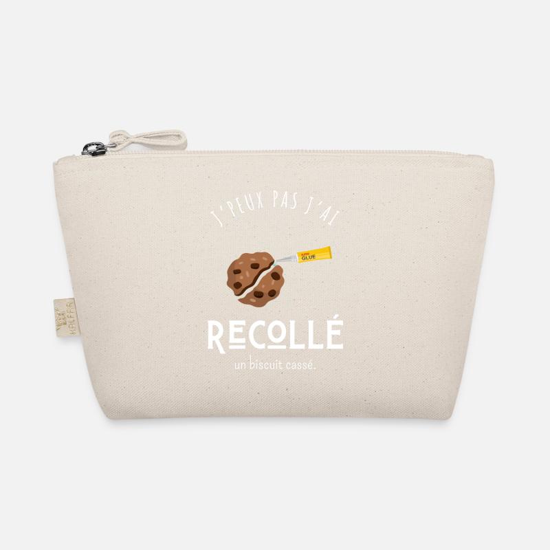 I can't I glued back a broken biscuit - humor Organic Pouch