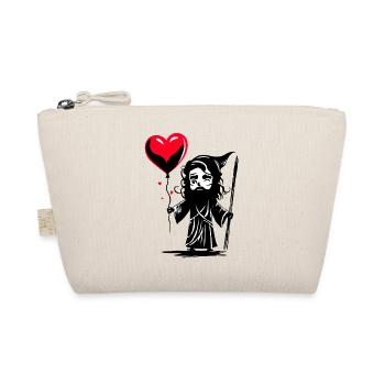 Odin with Heart Balloon - Heartful Creatures - Organic Pouch - nature - Front