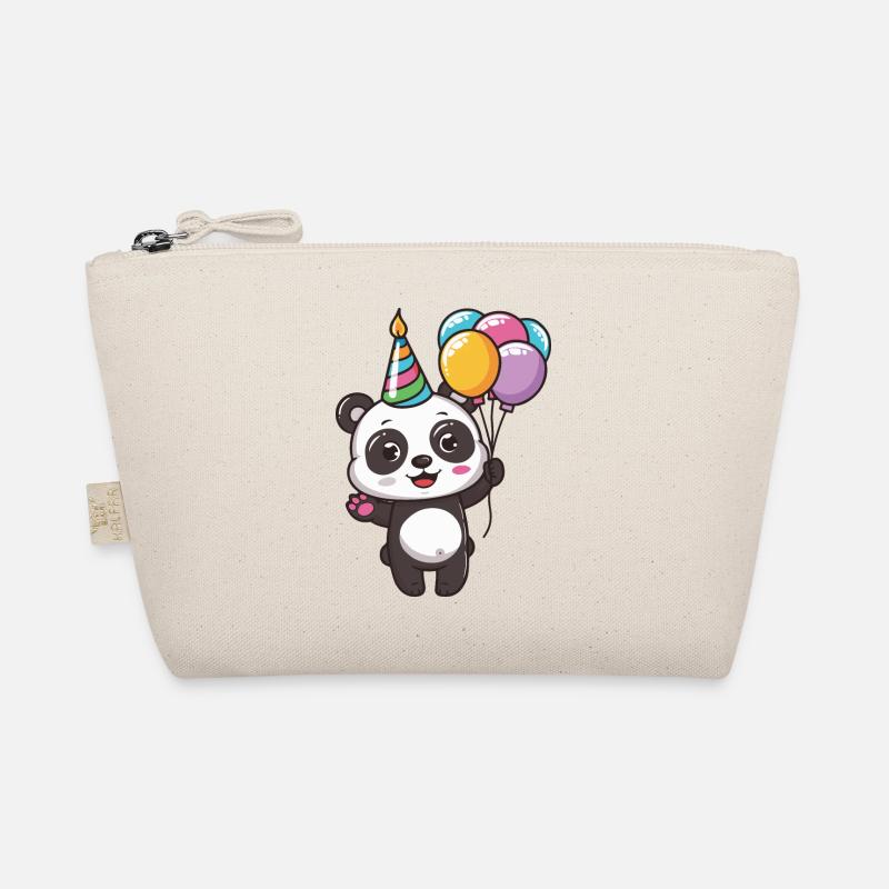 Panda Anniversaire Bande Dessinée Mignon Trousse biologique
