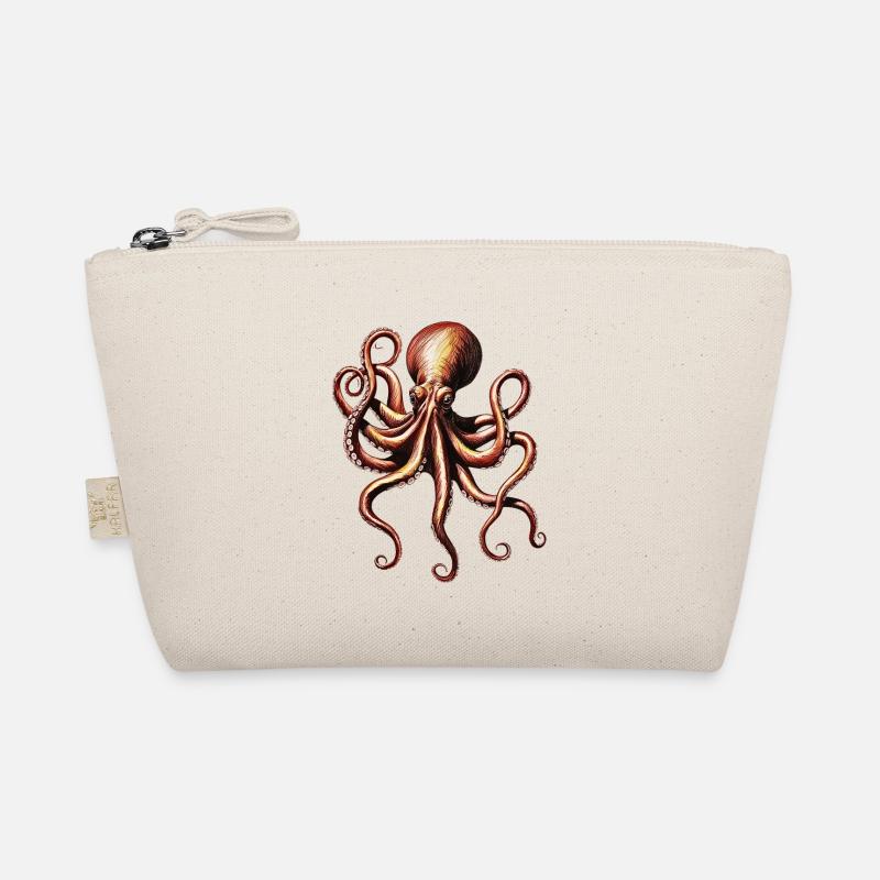 Frau Kraken - Bio-Täschchen - Natur