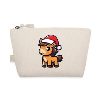 Horse Christmas - Organic Pouch - nature - Front