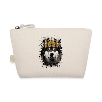 German Shepherd Dog Animal Crown - Organic Pouch - nature - Front