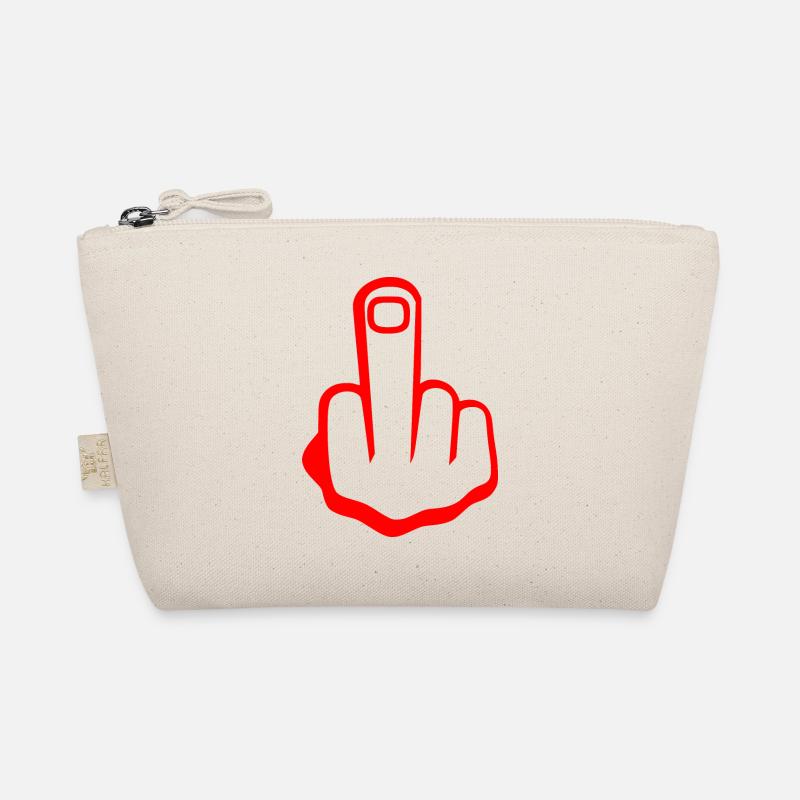 Middle finger Organic Pouch