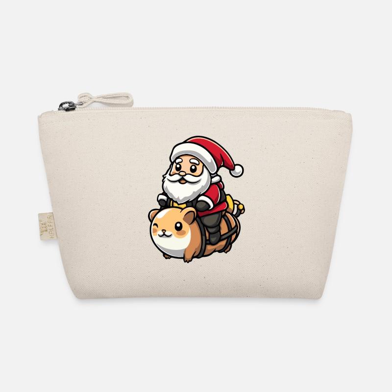 Hamster Weihnachtsmann Cartoon Bio-Täschchen