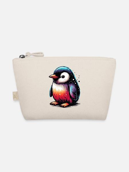 Pinguin - Bio-Täschchen - Natur