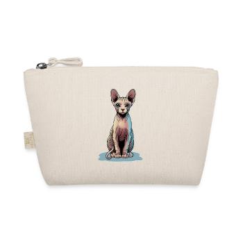 Illustration d’un chat sphynx aux couleurs vives - Trousse biologique - nature - Devant