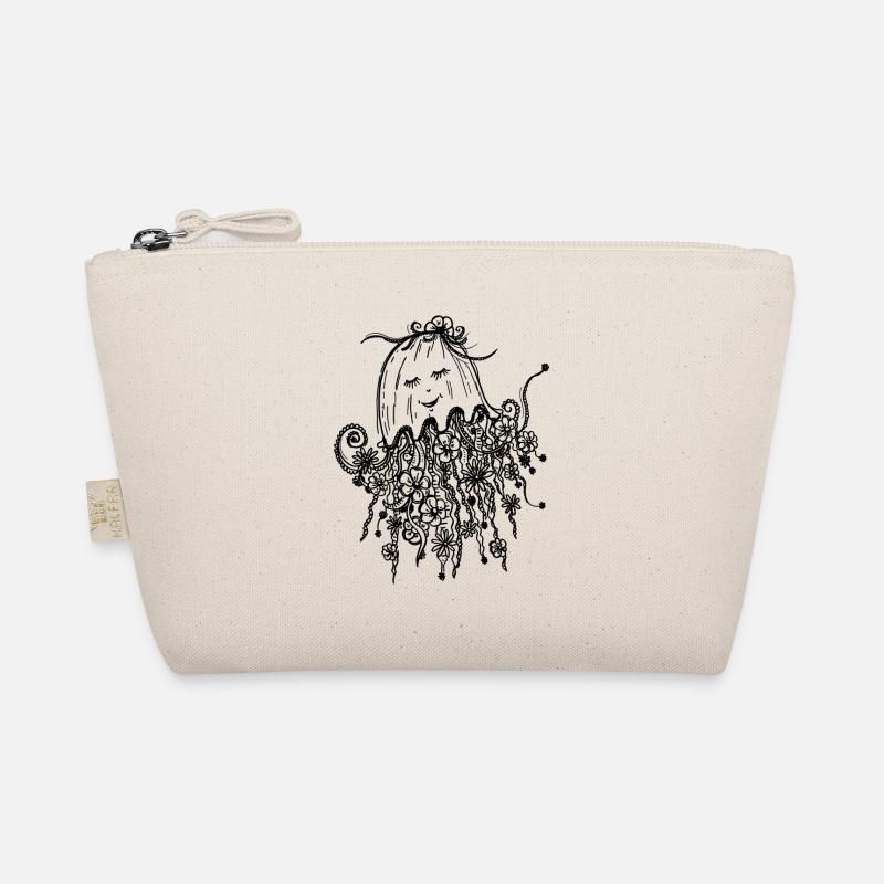 Floral jellyfish Organic Pouch